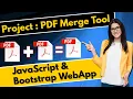 PDF Merge Tool JavaScript Bootstrap WebApp