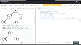 Sorted Array to Binary Search Tree LeetCode Easy Python Solution Interview Preparation