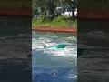 SMALL BOAT takes on a STRONG CURRENT in the Point Pleasant Canal Jersey Boats