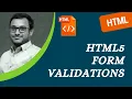 51 HTML5 Form Validation attributes like min max minlength maxlength pattern required - HTML