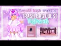 HOW TO DO THE TRASH QUEST IN ROYALE HIGH Royale high diamond beach wave 2 tutorial