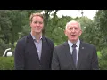 Dynamic Duo - Sir Peter & Curtis McGrath Rise beside our Aussie Veterans