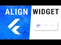Flutter Align Widget