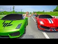RACING the DOBRE BROTHERS Ferrari VS Lamborghini