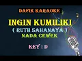 Ingin Kumiliki (Karaoke) Ruth Sahanaya,Nada cewek Original D