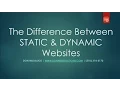 Difference Between a Static a Dynamic Website Tutorial with visual Aids