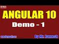 ANGULAR 10 tutorials Demo - 1 by Mr Ramesh On 26-04-2021 11AM IST