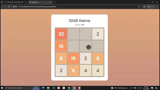 2048 Game Using HTML CSS and JavaScript with Source Code