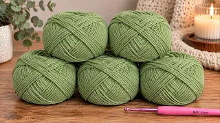 Crochet FÁCIL y RÁPIDO — el patron más HERMOSO para mantas y bufandas todo el año Es super fácil