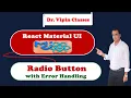 13 React Material UI Radio Button with Error Handling Dr Vipin Classes