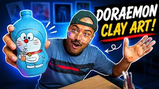 55 MILLION VIEWS Wali Doraemon Painting Ka NEXT VERSION! 😱🎨 | Clay Pot Art