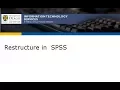 Restructure in SPSS