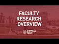 Faculty Research at Cornell Tech