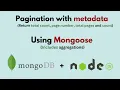 Pagination in Nodejs using Mongoose return totalPages totalCount More