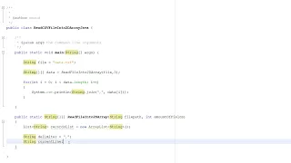 Reading a CSV File Into a 2D String Array Using Java