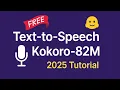 Kokoro TTS The Ultimate Free Text-to-Speech Tool Python Tutorial 2025