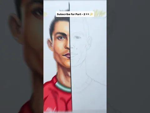 Drawing ✨️CRISTIANO RONALDO✨️ in just 1 Hr 😱*Masterpiece or not* #shorts #drawing #cristianoronaldo