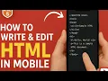 Full HTML Coding on Mobile SPCK Editor App Setup Use Web Development without Laptop