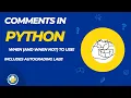 008 Comments in Python Includes lab with autograding