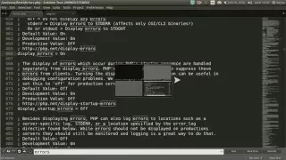 How to Enable or disable PHP Errors - UBUNTU