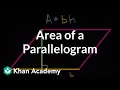 Area of parallelograms intuition Algebra I High School Math Khan Academy