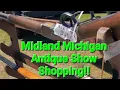 Midland Michigan Antique Show Shopping Guns Military ww2 Helmets Gear