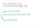 More Operations on Sets Sample Problems