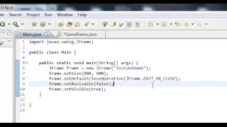Java Game Tutorial 1 Setting Up 