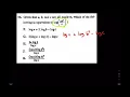 Logarithm Question December 2022 F07 ACT MATH