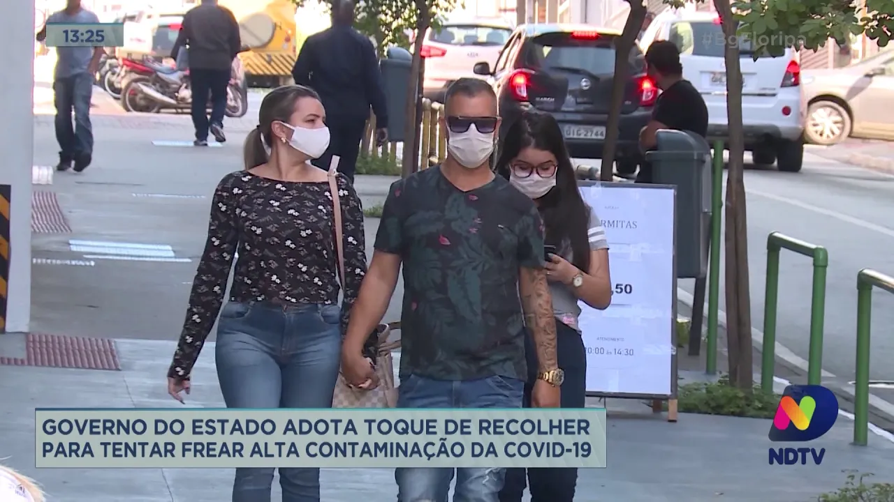 Governo do Estado adota toque de recolher para tentar frear alta contaminação da Covid-19