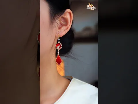 These Red Chinese Earrings Are Pure Perfection ❤️✨| #earrings #fashion #china #ancient #handmade