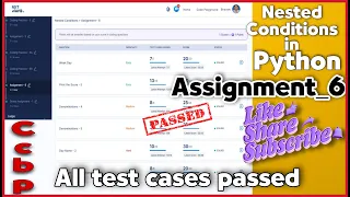 Assignment-6 nested conditions in python ccbp Nxtwave assignments
