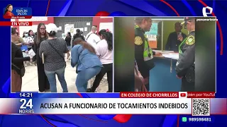 Denuncian a funcionario de colegio en Chorrillos por presuntos tocamientos indebidos
