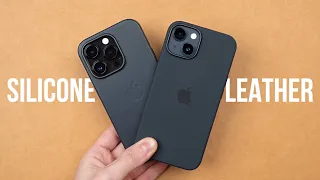 Apple Silicone vs Leather Case for iPhone 14 14 Pro Which Is Best