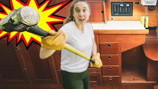 DEMOLISHING OUR BOAT’S NAV STATION!