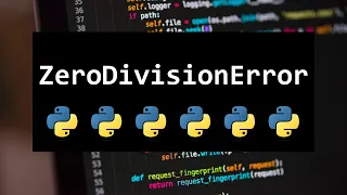 HOW TO SOLVE ZERODIVISIONERROR FOR BEGINNERS IN PYTHON