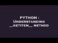 PYTHON Understanding -