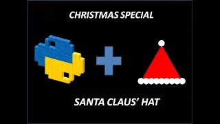 SANTA CLAUE HAT with PYTHON