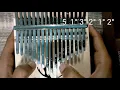 undertale - His Theme Kalimba Tutorial