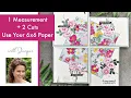 Easy 6x6 One Sheet Wonder Card - Just 1 Measurement 2 Cuts