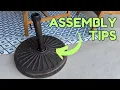 Learn to Assemble the Heavy Duty Antiqued Umbrella Base