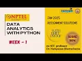 DATA ANALYTICS WITH PYTHON Week 1 Solution Answers 2025 January