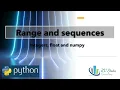 1 2 Range and sequences in Python Numpy linspace Tutorial course in data science and Statistic
