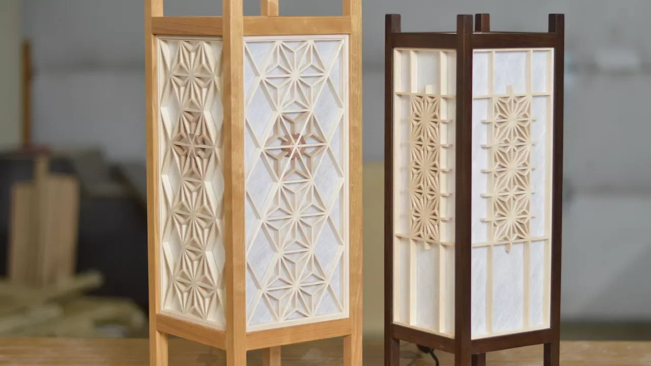 Japanese Woodworking, Lantern Build With Kumiko; Andon