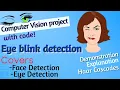 Computer Vision Project Eye Blink Detection Python OpenCV Project Without Machine Learning