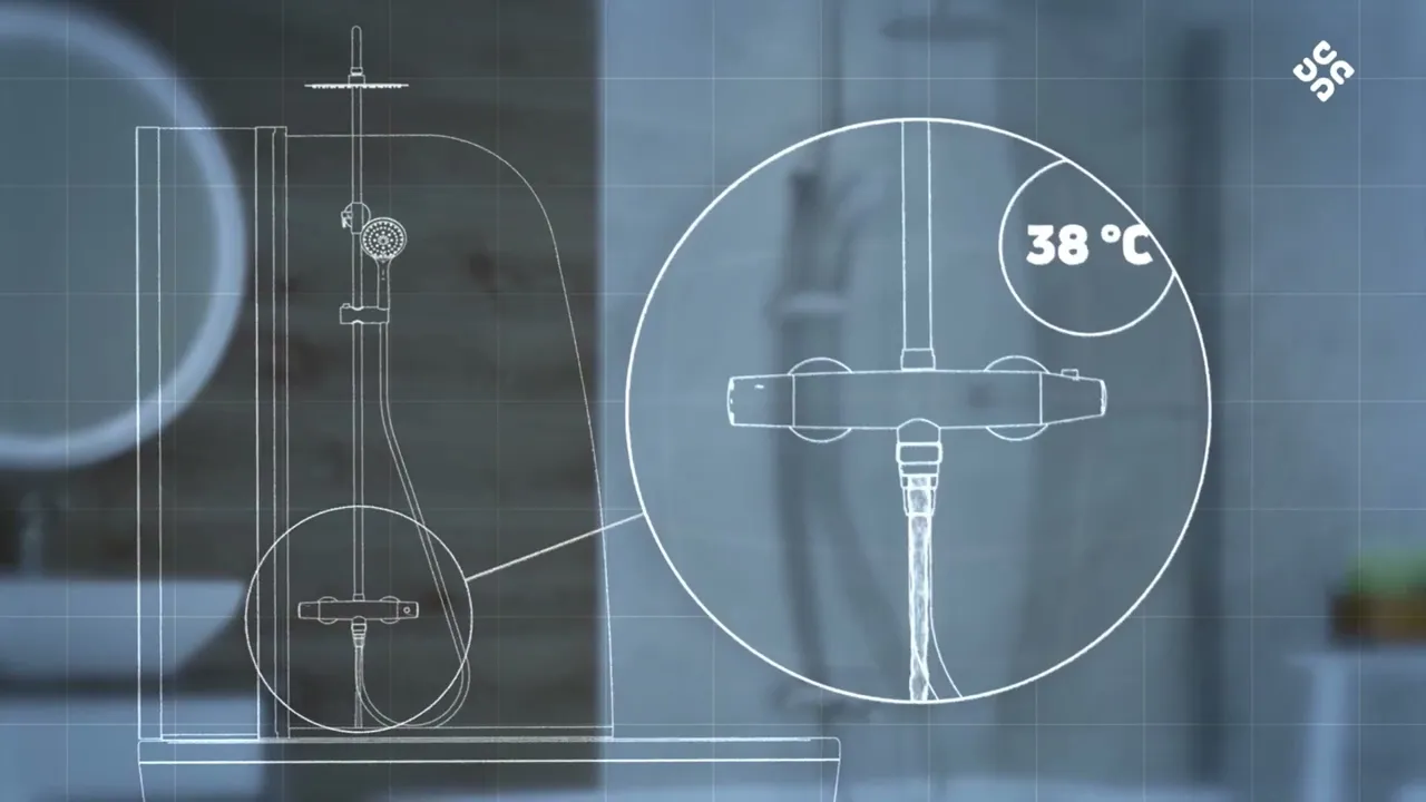 Shower Mixer Faucet Animated explainer video