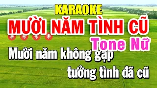 Karaoke Mười Năm Tình Cũ Tone Nữ ( Fm ) Nhạc Sống 2026 | Trọng Hiếu Beat