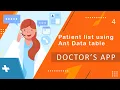 04 Doctor app Patient list Data table component with Ant Design