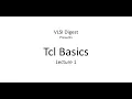 Tcl Programming Language Lecture 1 Basics