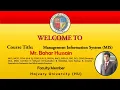 MIS Computer Programming Languages Its Type into Urdu Hindi By Mr Bahar Hussain